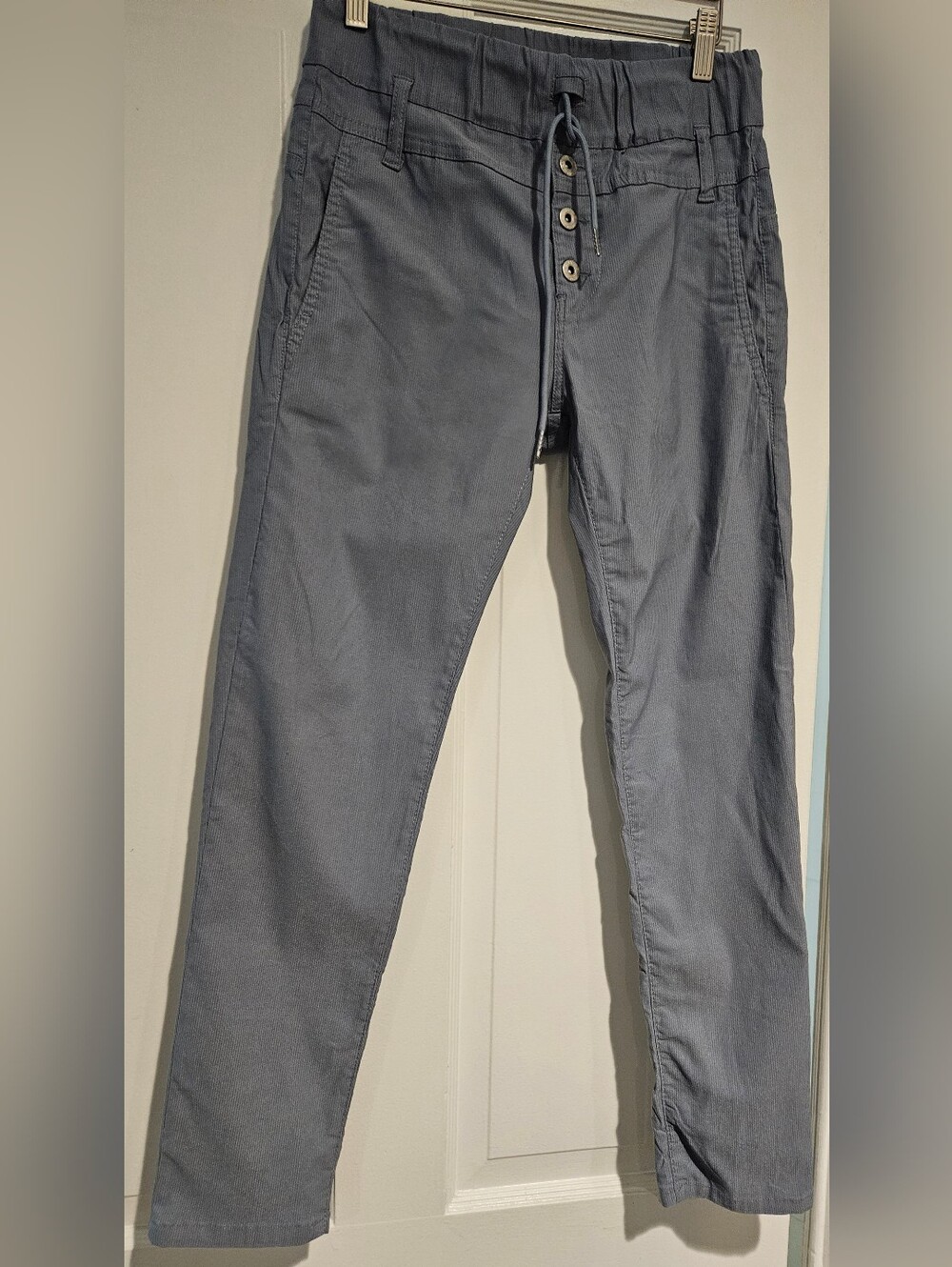 BEVY FLOG Grey Drawstring Track Pants